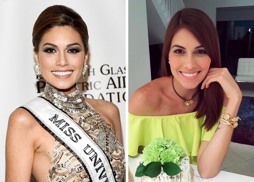 What beauty queens look like on the red carpet and in real life