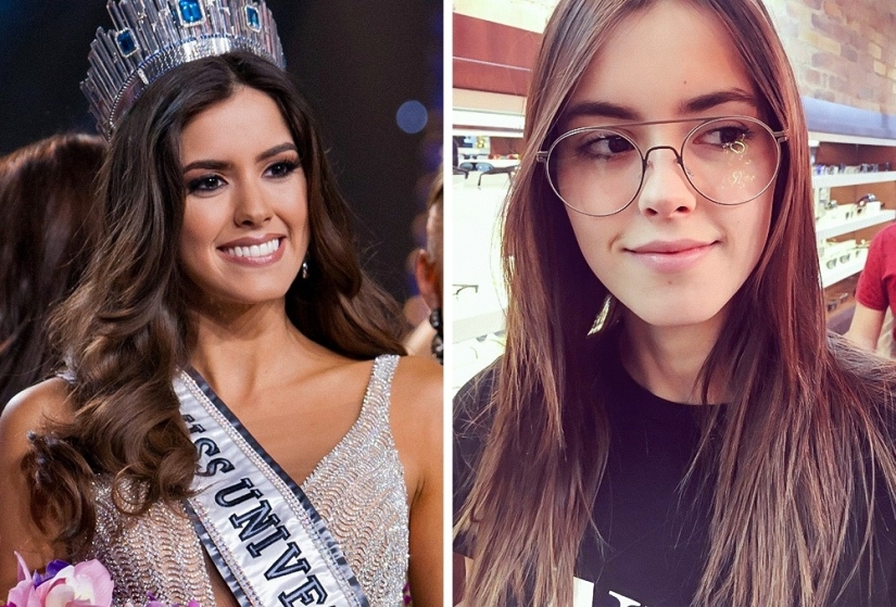 What beauty queens look like on the red carpet and in real life