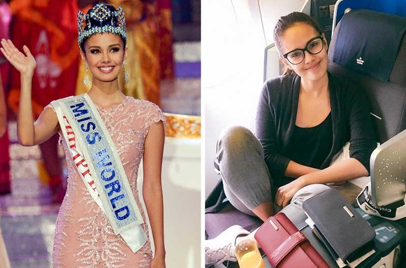 What beauty queens look like on the red carpet and in real life