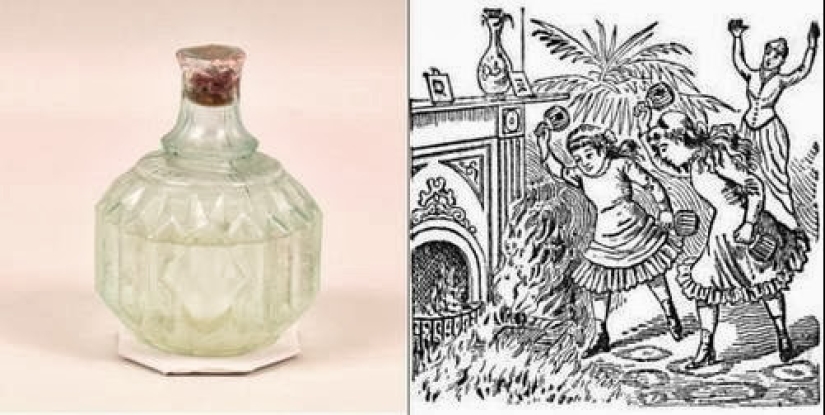 What did the very first fire extinguishers look like?