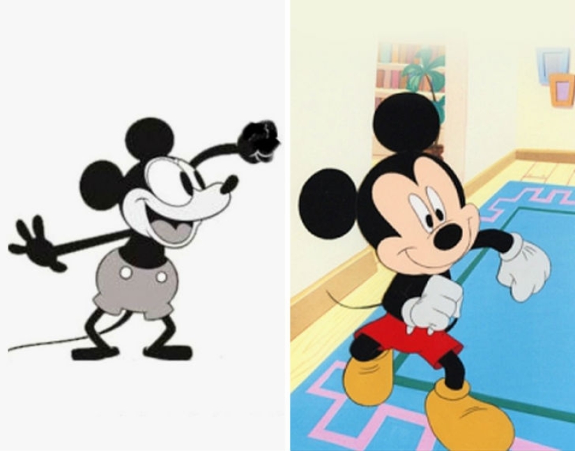 What Disney characters looked like at the very beginning