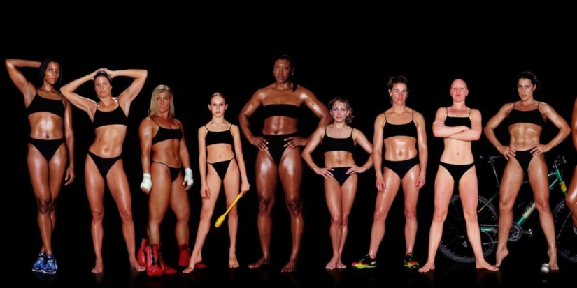 What do athletes&#39; bodies look like in different sports?