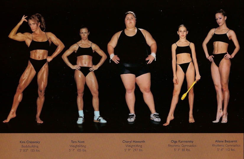 What do athletes&#39; bodies look like in different sports?