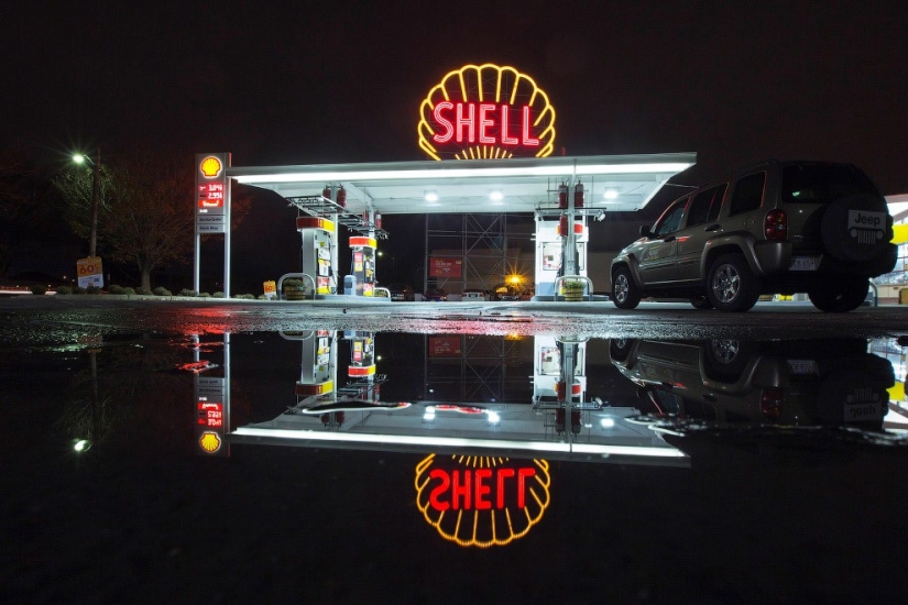 What do gas stations look like in different countries of the world