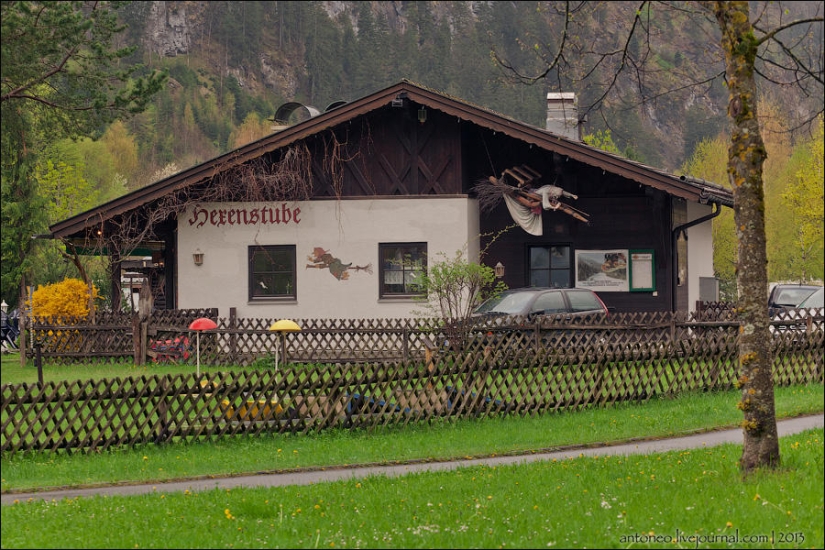 What does a painted Alpine village look like