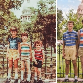 What has grown, has grown — the 19 best attempts to reproduce children's photos