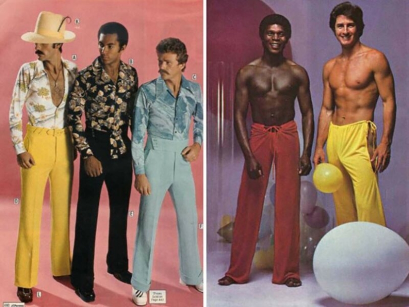 What men's fashion looked like in the 70s. We hope she never comes back