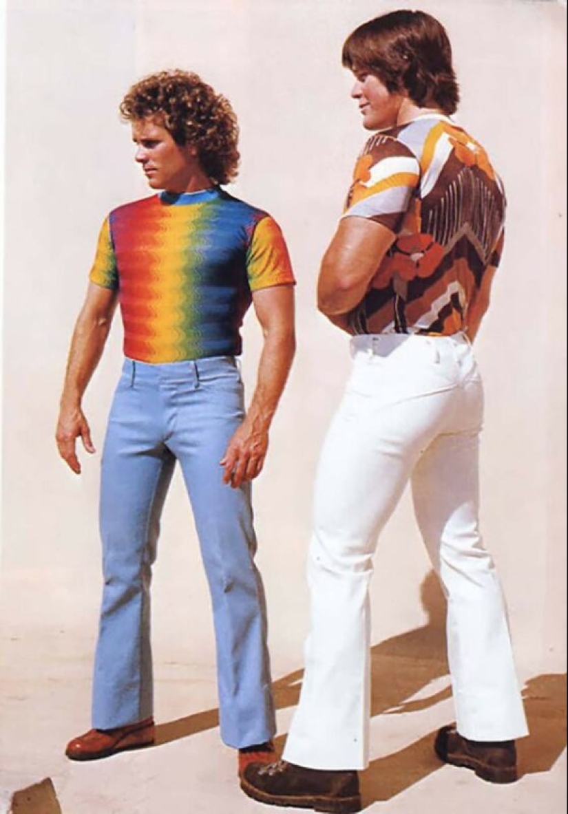 What men's fashion looked like in the 70s. We hope she never comes back