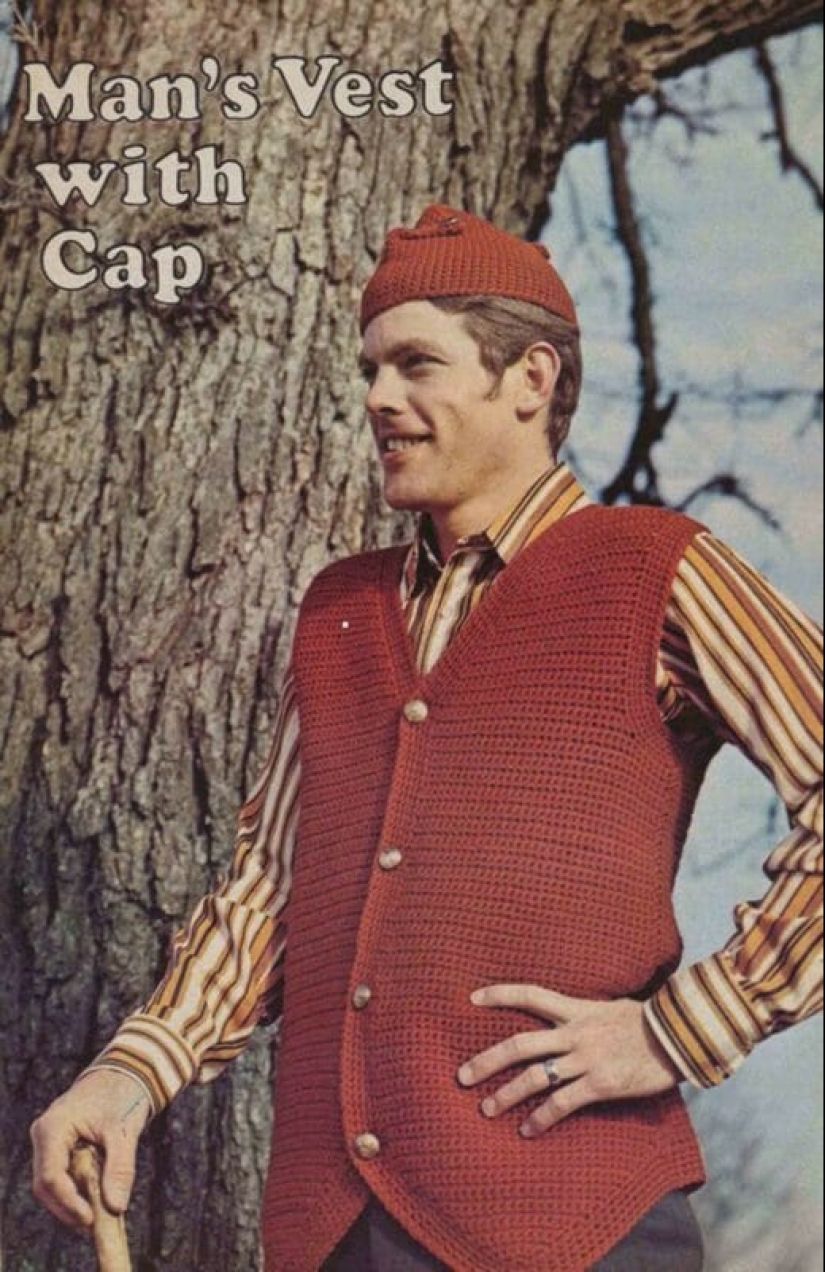 What men's fashion looked like in the 70s. We hope she never comes back