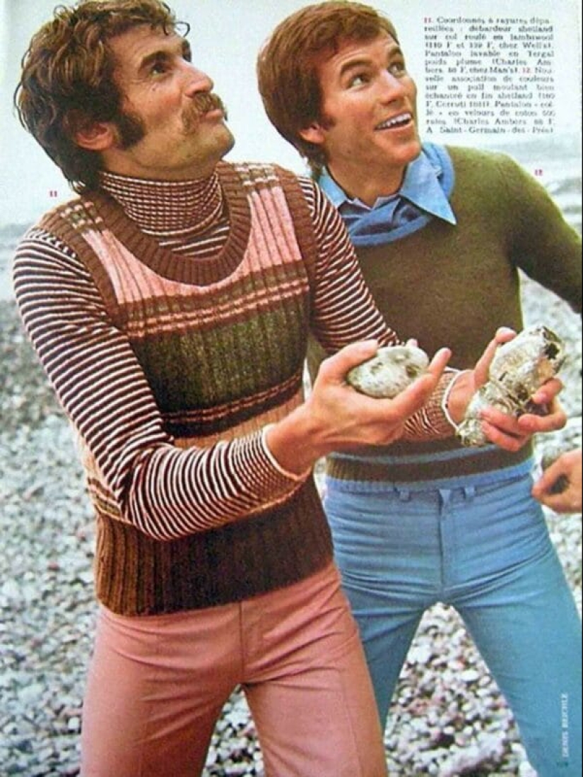 What men's fashion looked like in the 70s. We hope she never comes back