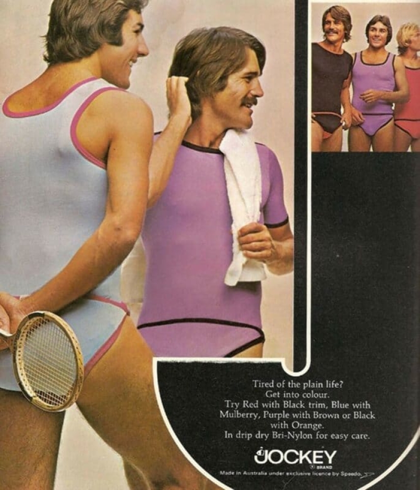 What men's fashion looked like in the 70s. We hope she never comes back