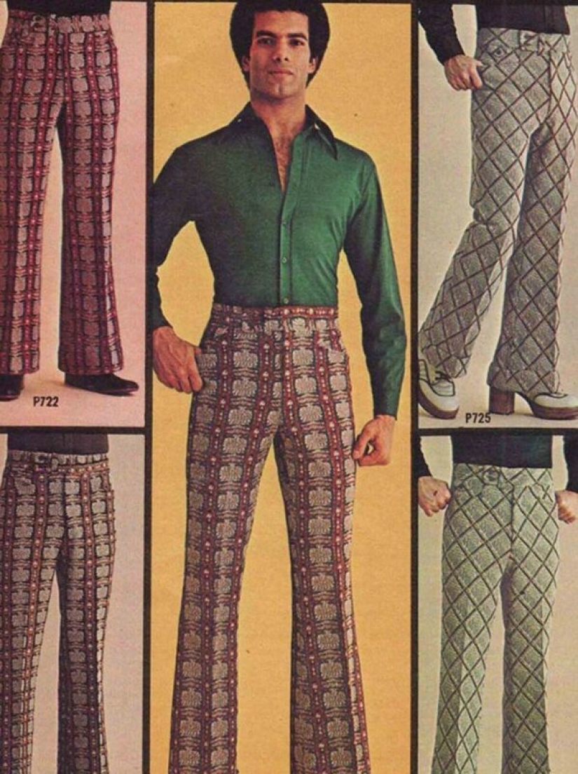 What men's fashion looked like in the 70s. We hope she never comes back