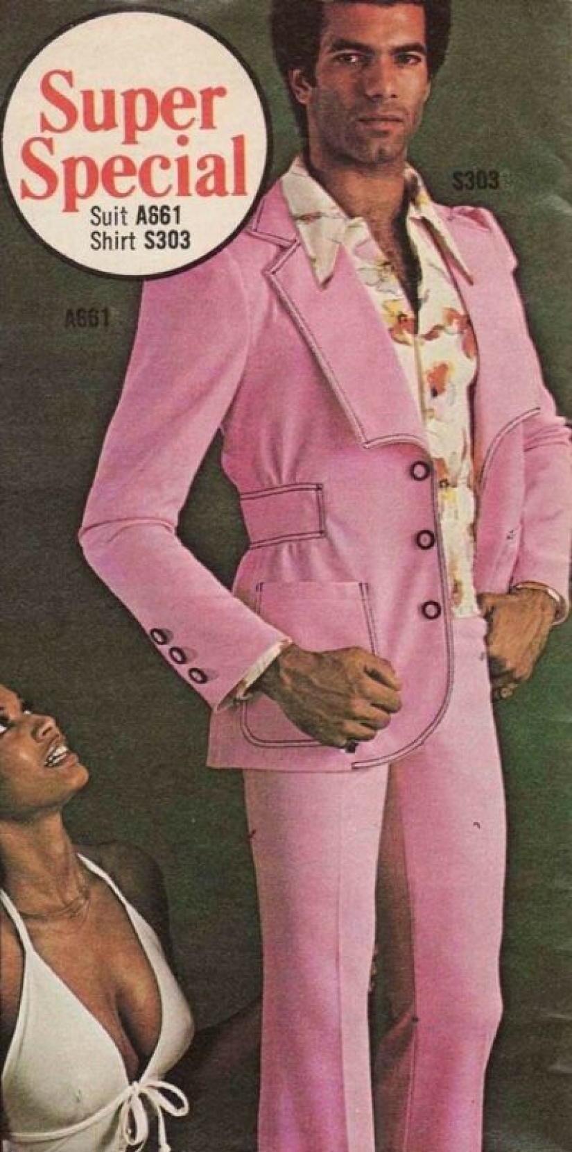 What men's fashion looked like in the 70s. We hope she never comes back