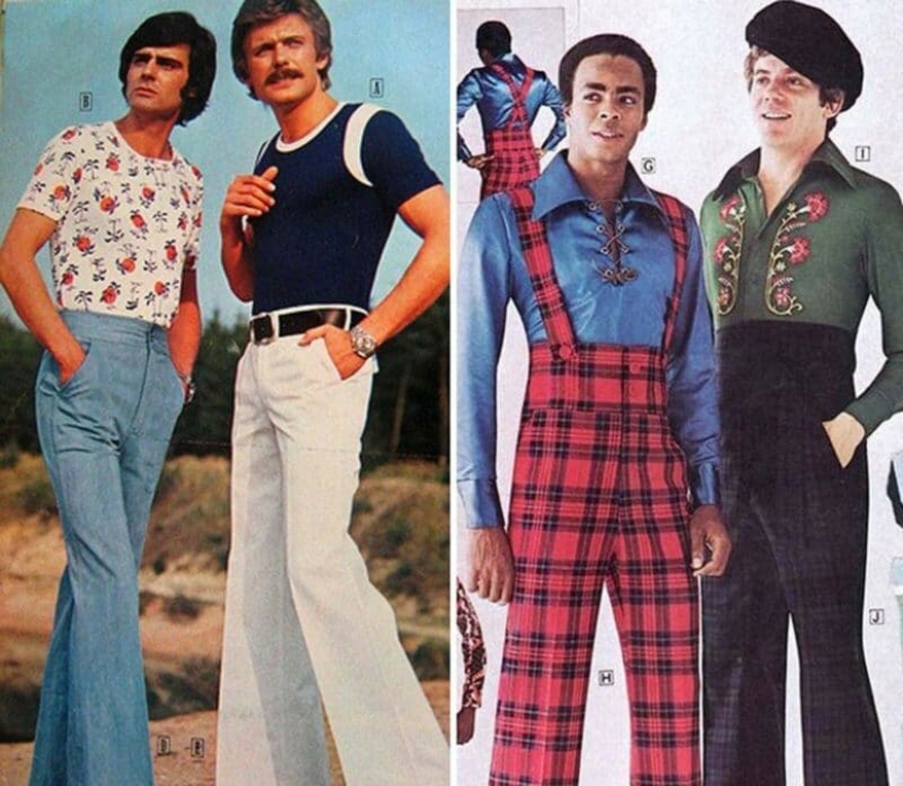 What men's fashion looked like in the 70s. We hope she never comes back