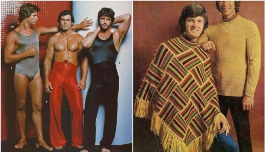 What men's fashion looked like in the 70s. We hope she never comes back