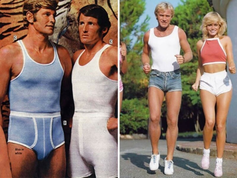 What men's fashion looked like in the 70s. We hope she never comes back