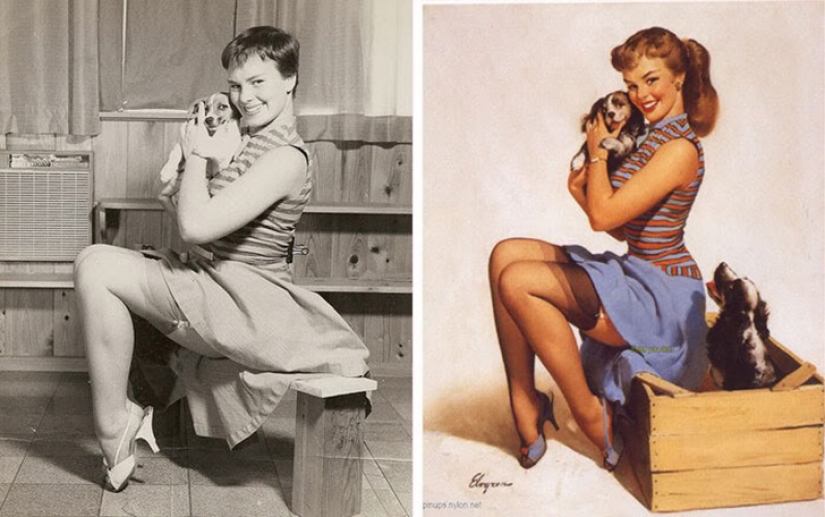 What the girls who posed for the most famous pin-up posters really looked like