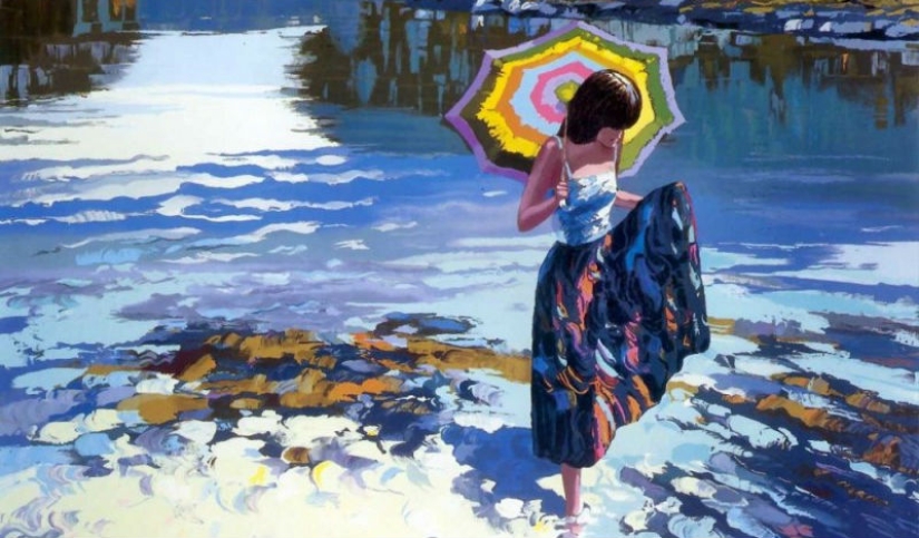 When you miss the summer, look at the paintings of this artist. He is called the Monet of the XXI century