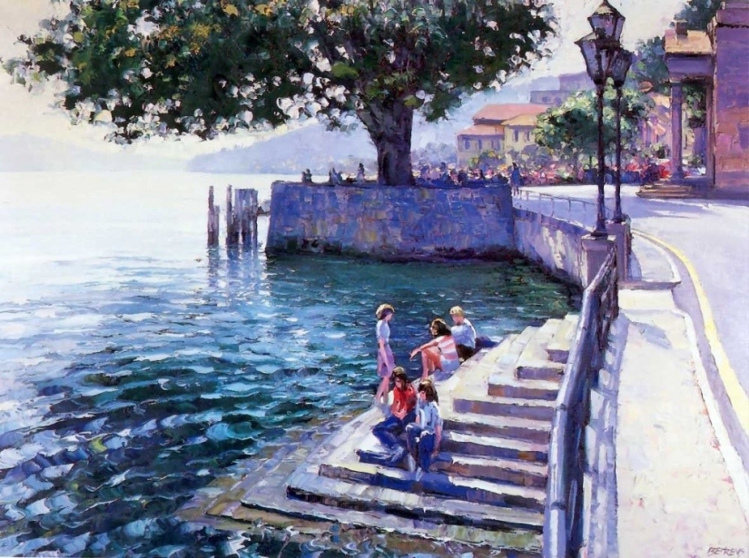 When you miss the summer, look at the paintings of this artist. He is called the Monet of the XXI century