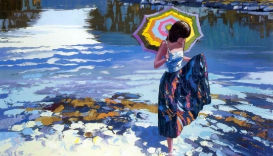 When you miss the summer, look at the paintings of this artist. He is called the Monet of the XXI century