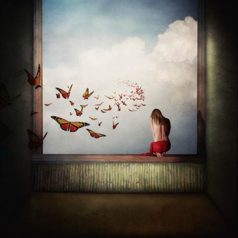 Where dreams lead: fabulous photo manipulations of Kasia Dervinskaya