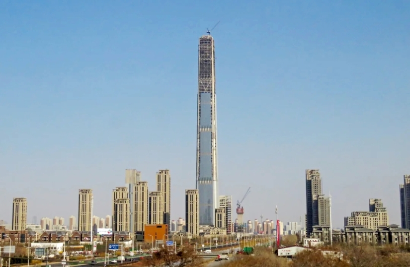 Where is the tallest unfinished building in the world?