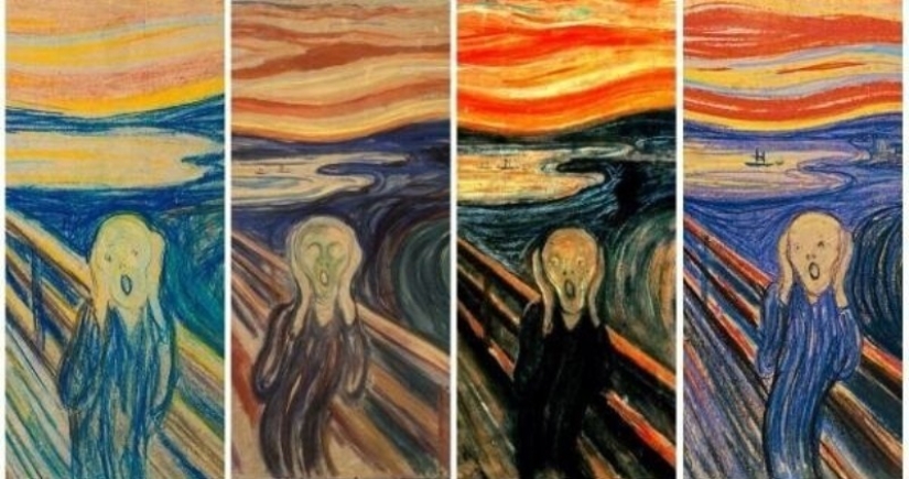 Who cries on the famous painting by Edvard Munch