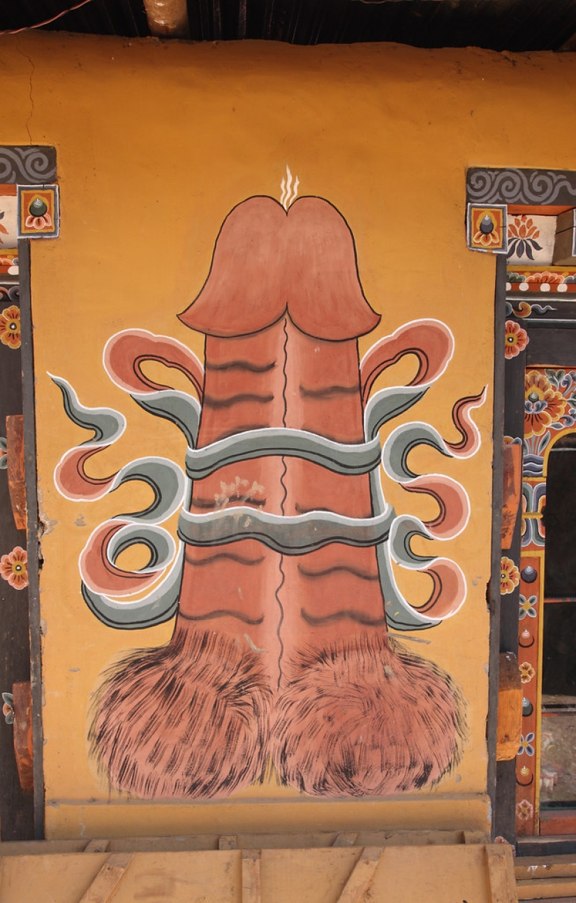 Why are there pictures of phalluses everywhere in Bhutan?