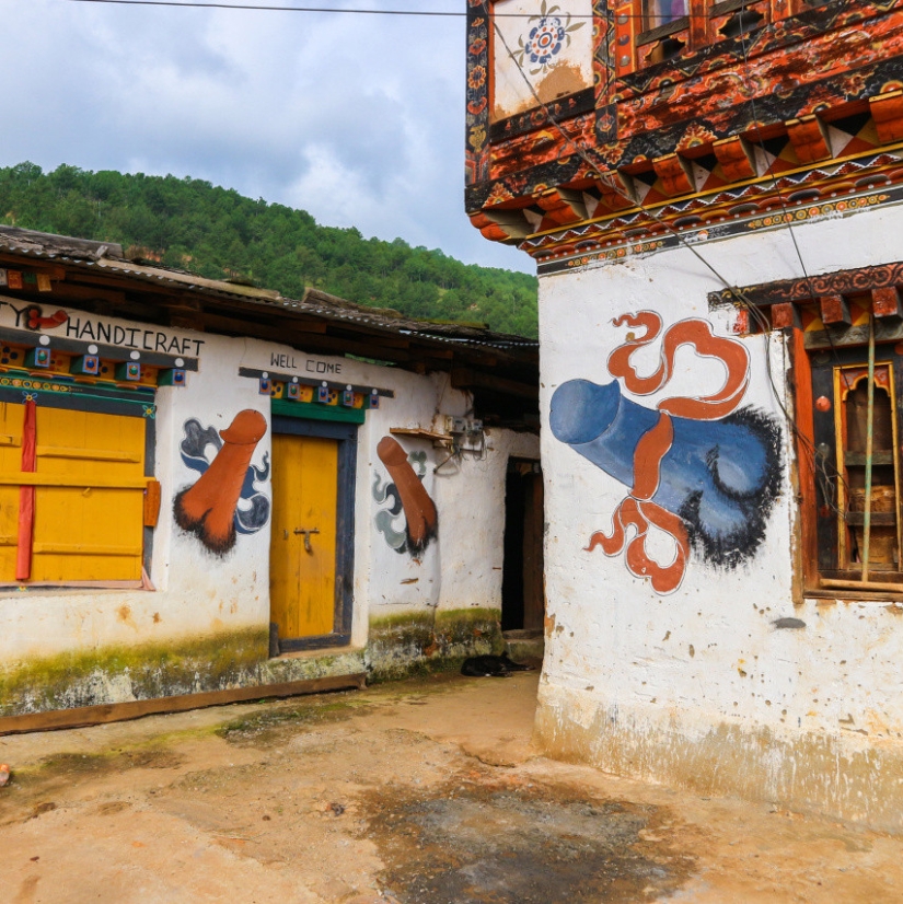 Why are there pictures of phalluses everywhere in Bhutan?