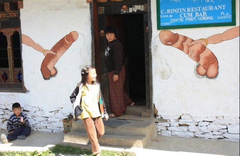 Why are there pictures of phalluses everywhere in Bhutan?