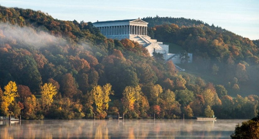 Why did the Germans build an earthly branch of Valhalla in Bavaria?