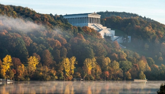 Why did the Germans build an earthly branch of Valhalla in Bavaria?