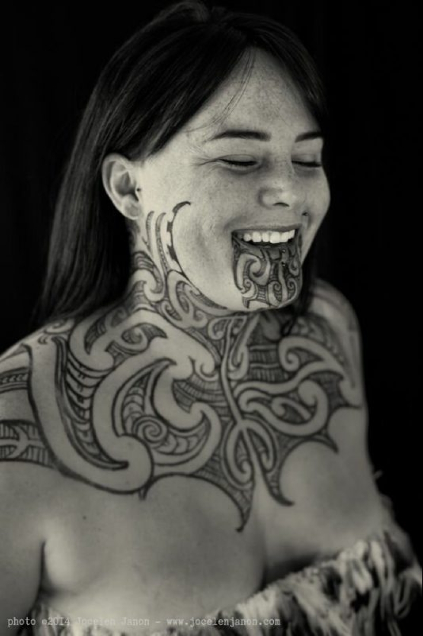 Why do beauties need a beard? The history of ta-moko Maori tattoos that are becoming a trend