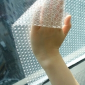 Why do they seal windows with air bubble wrap in the USA?