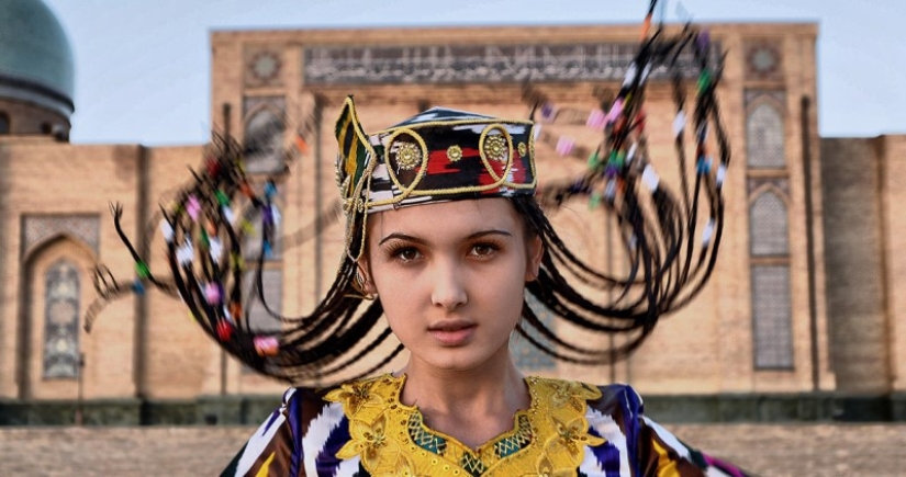 Why do Uzbek women braid a lot of pigtails