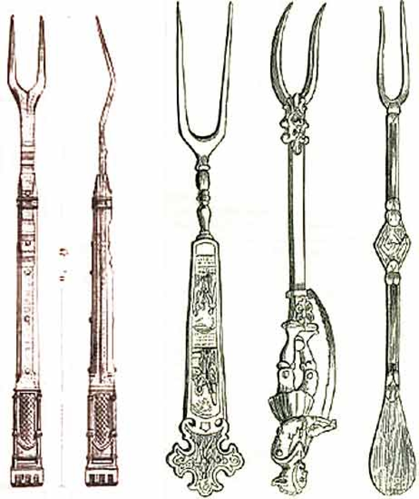 Why in the Middle Ages the church called the fork a "diabolical invention"