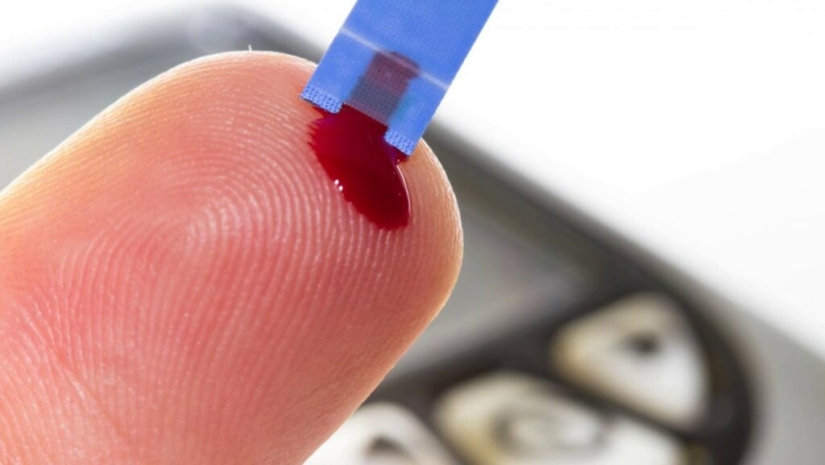 Why is a blood test taken from the ring finger?