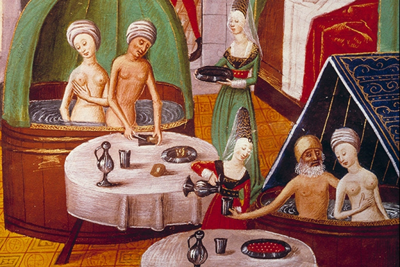 Why were the inhabitants of medieval Europe afraid to wash