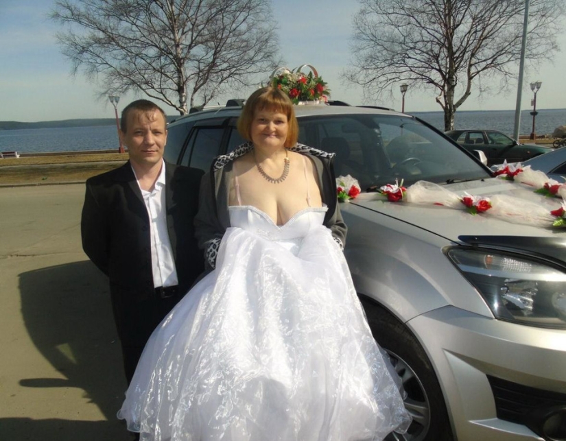 Wildest trash in the haze of revelry:" the best " wedding photos from Russia
