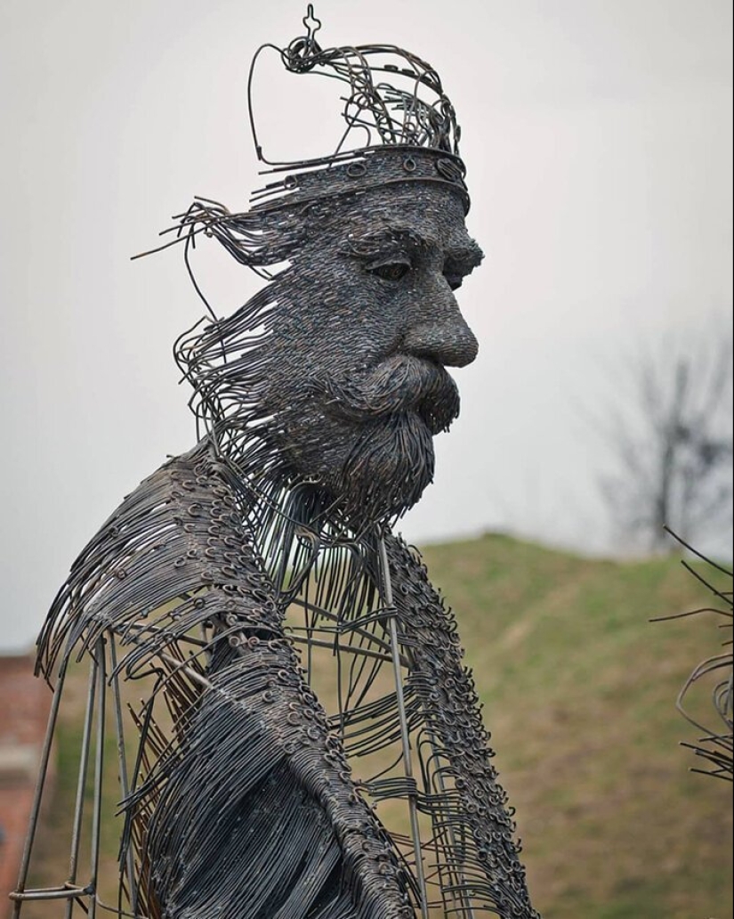 Wire sculpture Darius Hulea