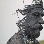 Wire sculpture Darius Hulea