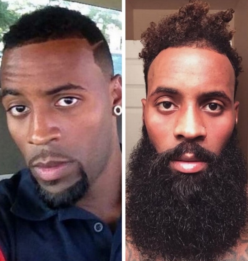 With and without a beard: 25 photos of how facial hair changes men