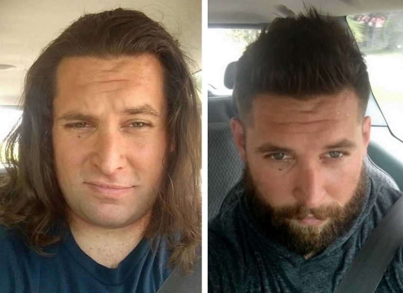 With and without a beard: 25 photos of how facial hair changes men