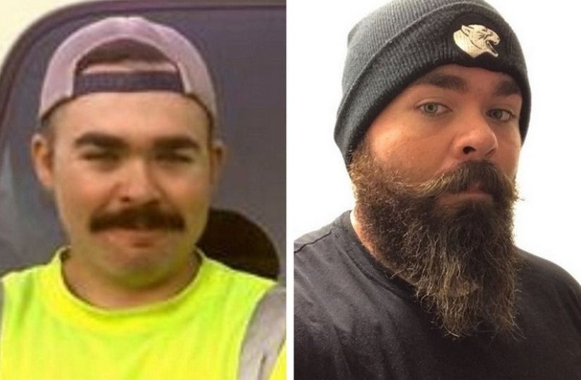 With and without a beard: 25 photos of how facial hair changes men