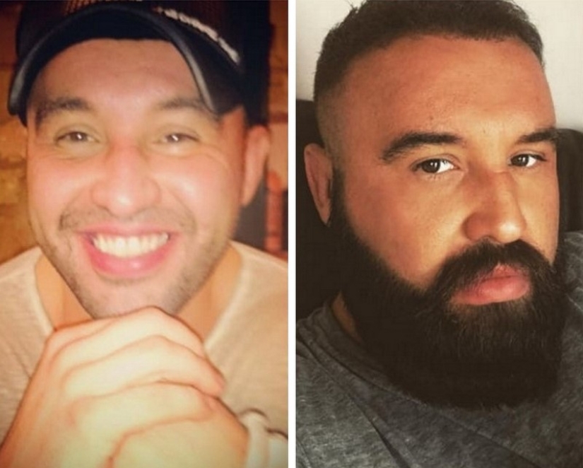 With and without a beard: 25 photos of how facial hair changes men