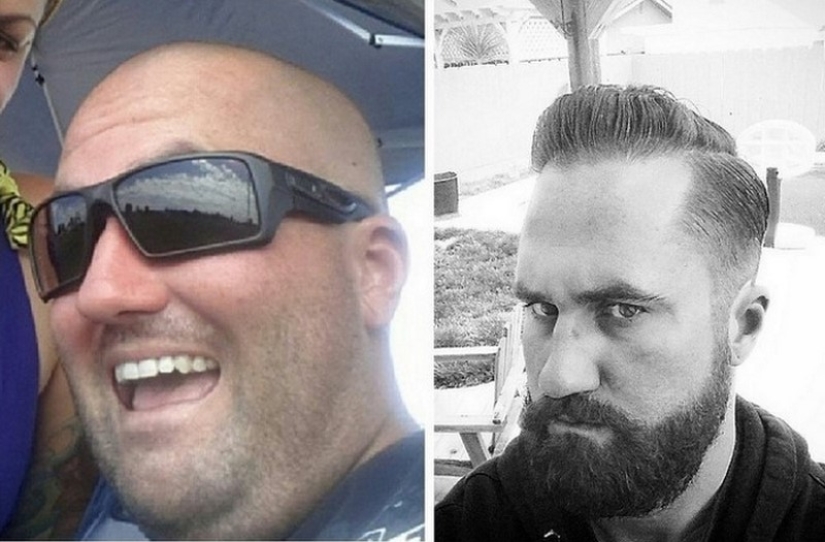 With and without a beard: 25 photos of how facial hair changes men