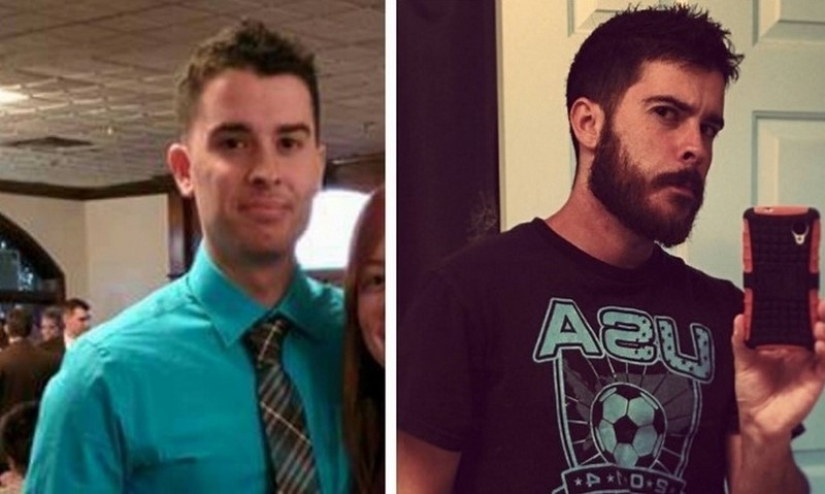 With and without a beard: 25 photos of how facial hair changes men