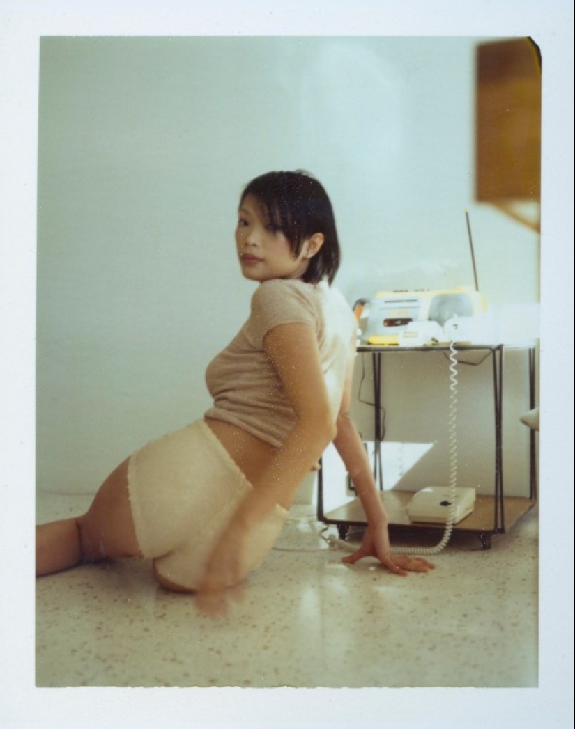 Women in atmospheric polaroids of the 1990s