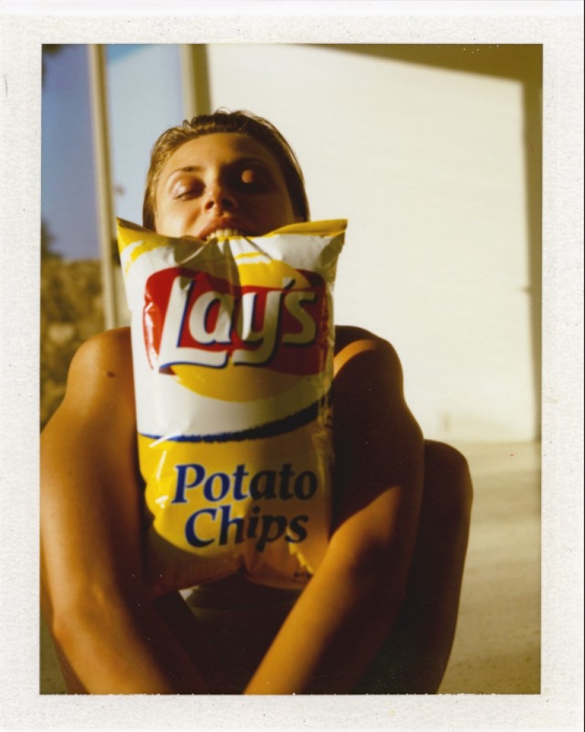 Women in atmospheric polaroids of the 1990s