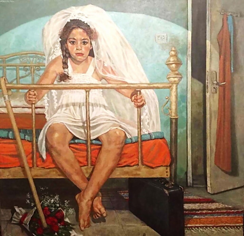 Women&#39;s destinies in the paintings of the Egyptian artist Walid Ebeid